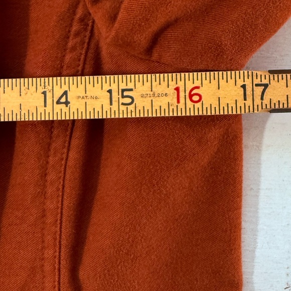 J. JILL Women’s Brushed Cotton Burnt Orange Blazer Jacket Size 4 Earthy Fall - Picture 9 of 11